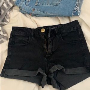 black american eagle shorts/high waisted